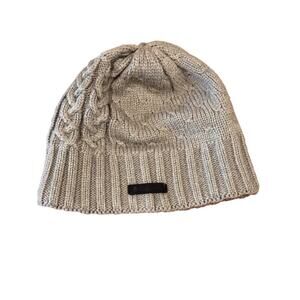 Columbia Grey Cable Knit Beanie One Size